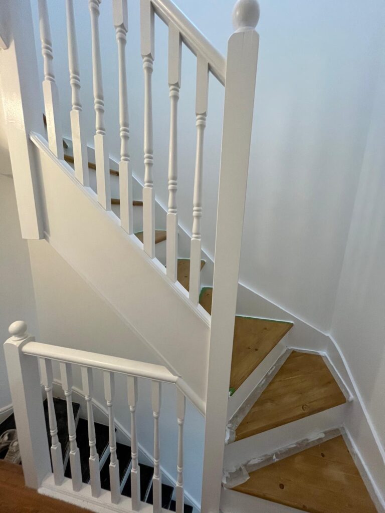 Staircase leading to loft