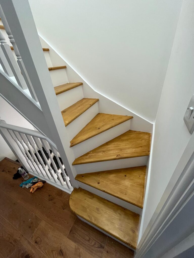 Wooden loft stairs
